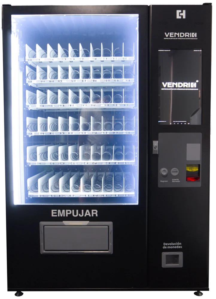 Máquina expendedora multipropósito con elevador para productos delicados